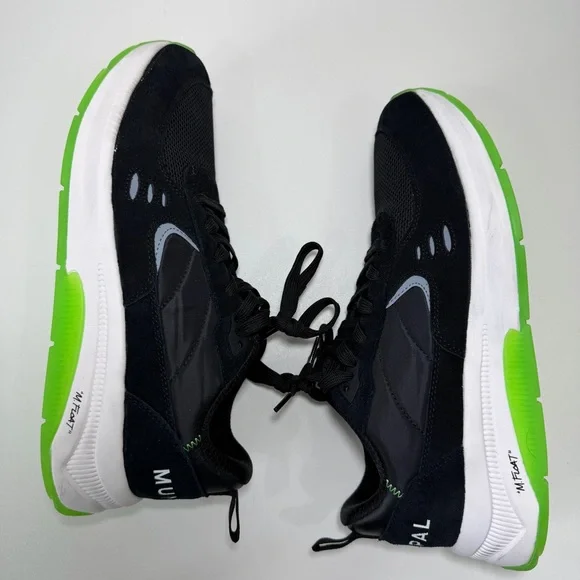 Municipal Origin Sneaker M.OG Black Lime Green Size 10/10.5 - Picture 6 of 13